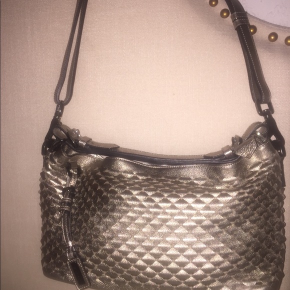 Burberrys metallic bronce bag .. gentile used - Picture 5 of 7